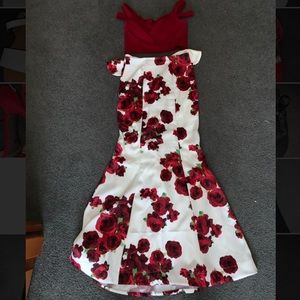 Two piece formal dress